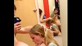 20yr old oral job sex pleasure in a target dressing room
