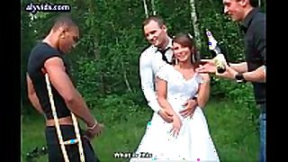 Bride doing blow job fun and acquire double penetrated