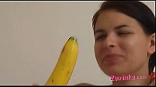 How-to: youthful black brown hair hair Married doxy teaches using a banana