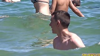 Voyeur beach large bumpers topless dilettante hawt forcible age teenagers hd escapade