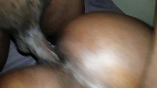 Chunky '_ol booty African thot... The cam feature almost woke her nipper up lol