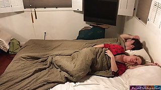 Stepmom shares bed with stepson - Erin Electra