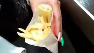 Epigrammatic french fries with mayonnaise