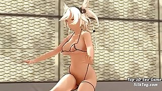 Big Tits Blonde 3D Hentai Dance