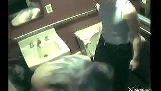 Wife with gorgeous body cheats in toilet during a party