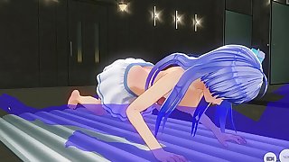 Blue Hair Girl Love Her Soap Plays - Custom Maid 3D 2