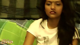 Indian College Teen Divya Striptease Show