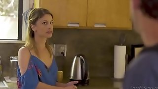sibling fucks his sister in the kitchen - NewStepSister.com