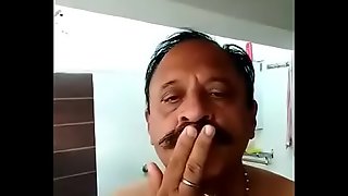 INDIAN OLD MAN TAKE BATH